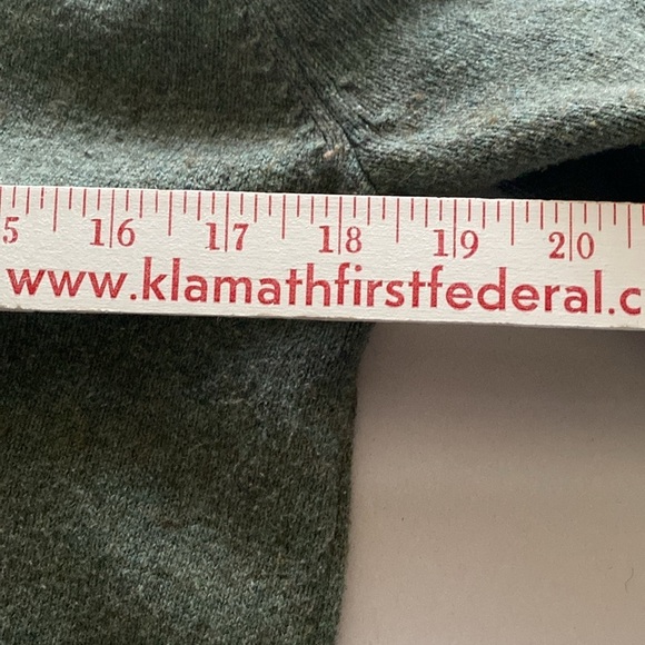 Eddie Bauer Shawl Collar Sweater Womens M Wool blend olive green warm cozy - Picture 10 of 10